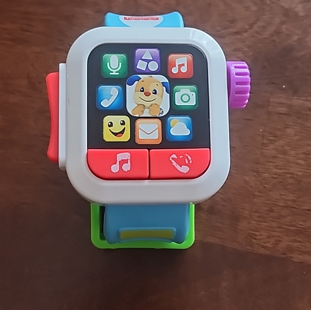 Fisher Price Laugh And Learn Time to Learn Smartwatch Pre-Owned Works!